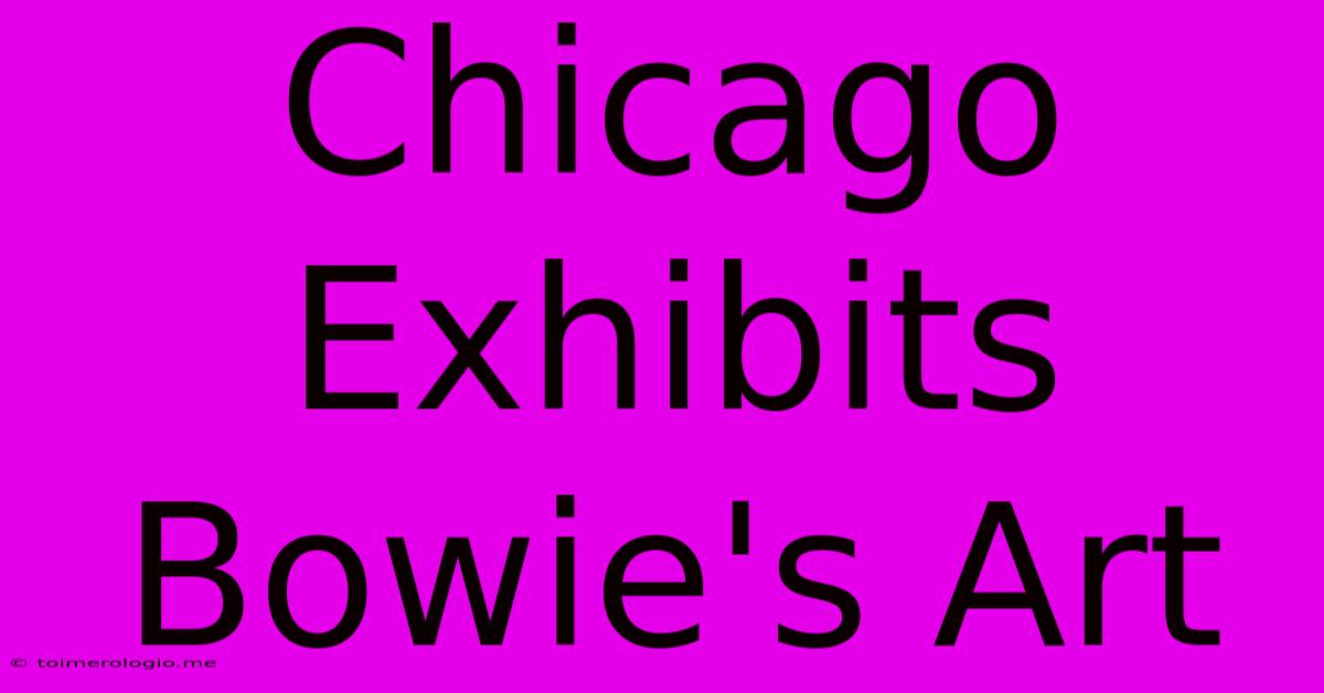 Chicago Exhibits Bowie's Art