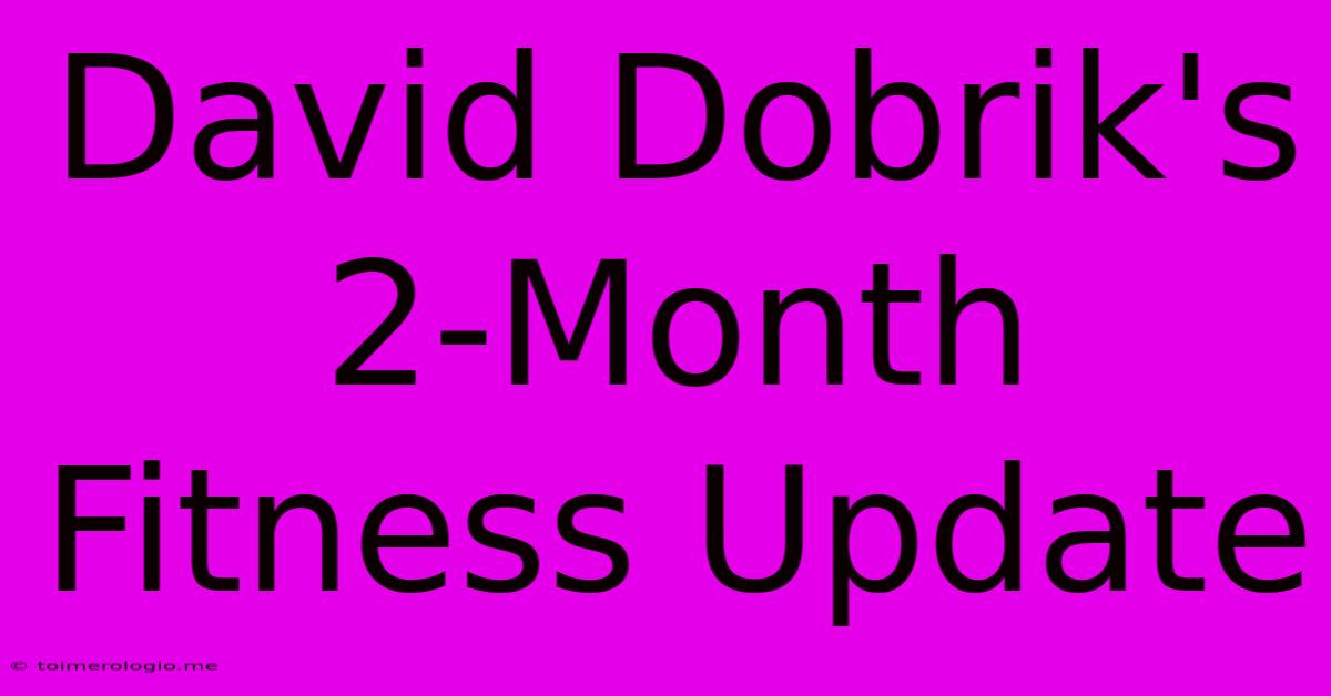 David Dobrik's 2-Month Fitness Update