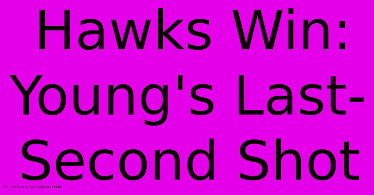 Hawks Win: Young's Last-Second Shot