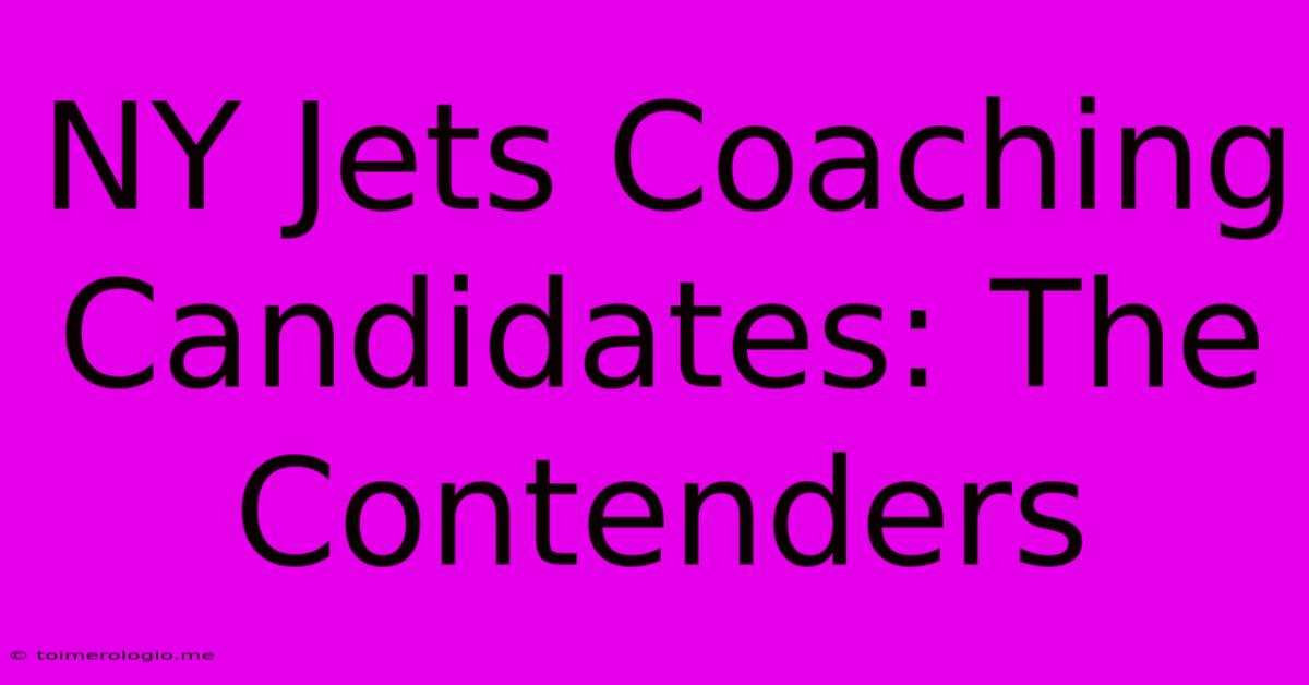 NY Jets Coaching Candidates: The Contenders